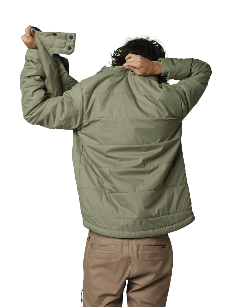 Fox Men's Artillery Jacket Removable Hood Army Green-4