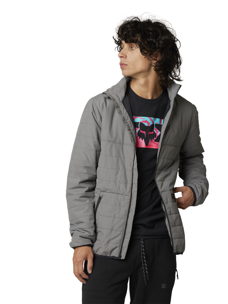 Fox Men's Howell Lightweight Puffy Jacket Dark Grey - Small and XL-3