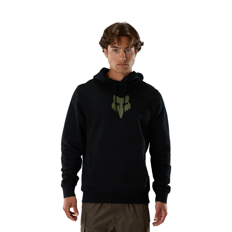 Fox Men's Fox Head Pullover Hoodie - Black/Green-2