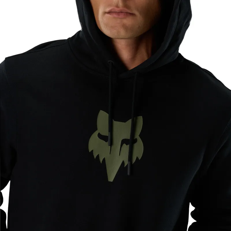 Fox Men's Fox Head Pullover Hoodie - Black/Green-5