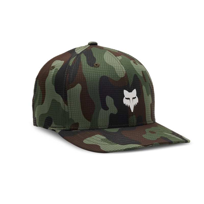 Fox Men's Fox Head Camo Tech Flexfit Cap - Green Camo