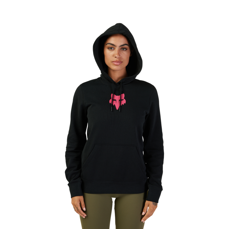 Fox Women's Fox Head Hoodie - Black/Pink-3