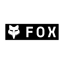 Fox Corporate Logo 7inch Sticker Black