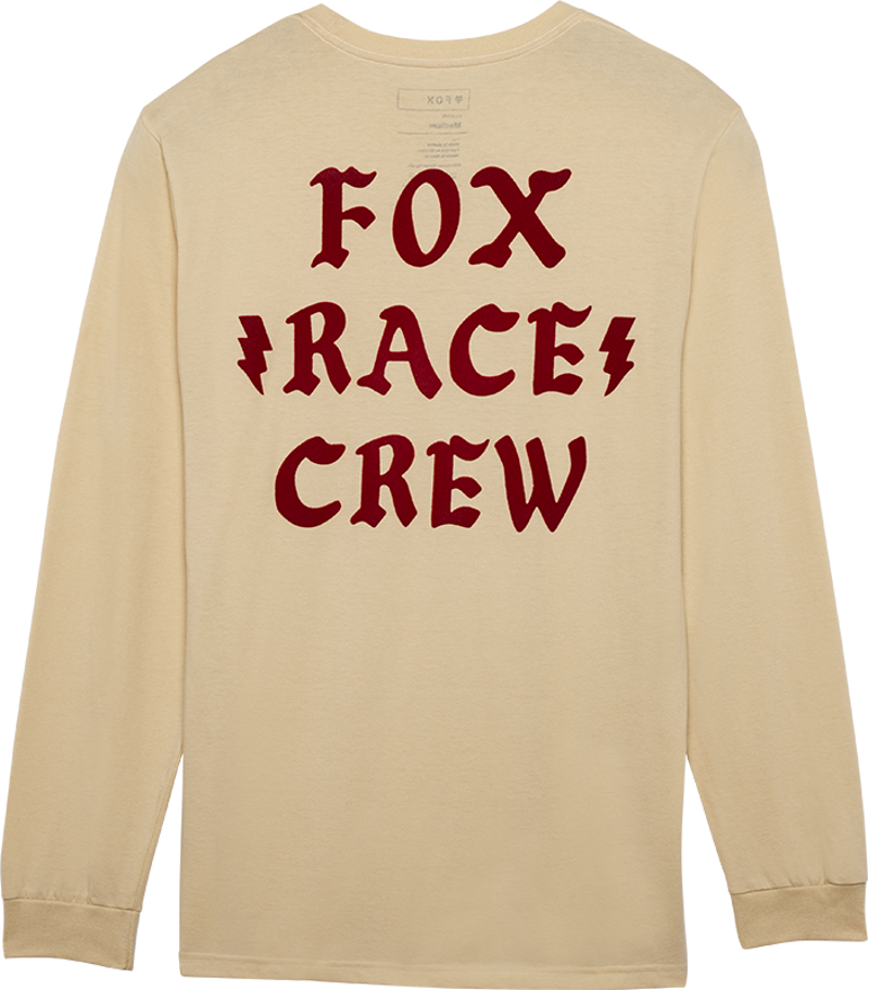 Fox Men's Race Crew LS Premium Tee - Cream-1