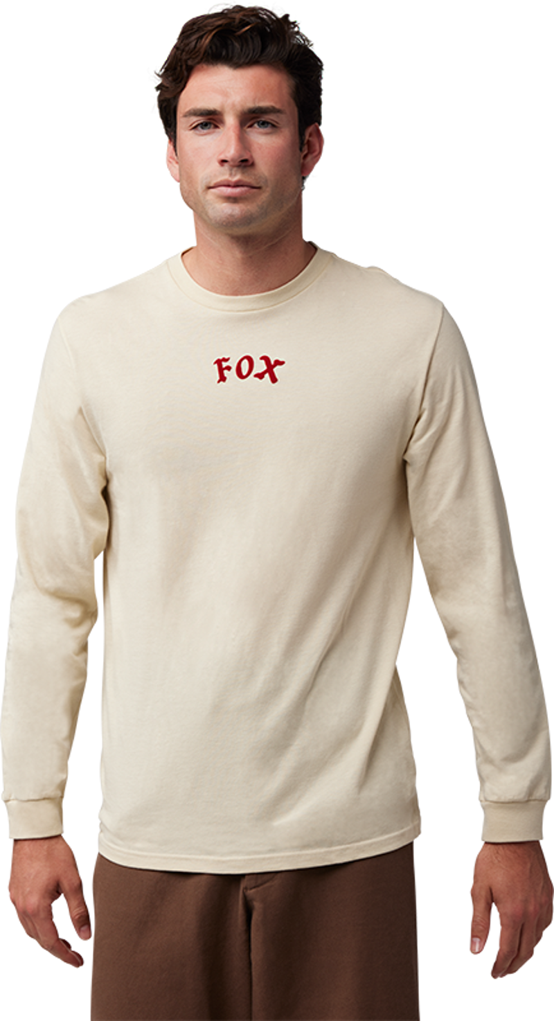 Fox Men's Race Crew LS Premium Tee - Cream-2