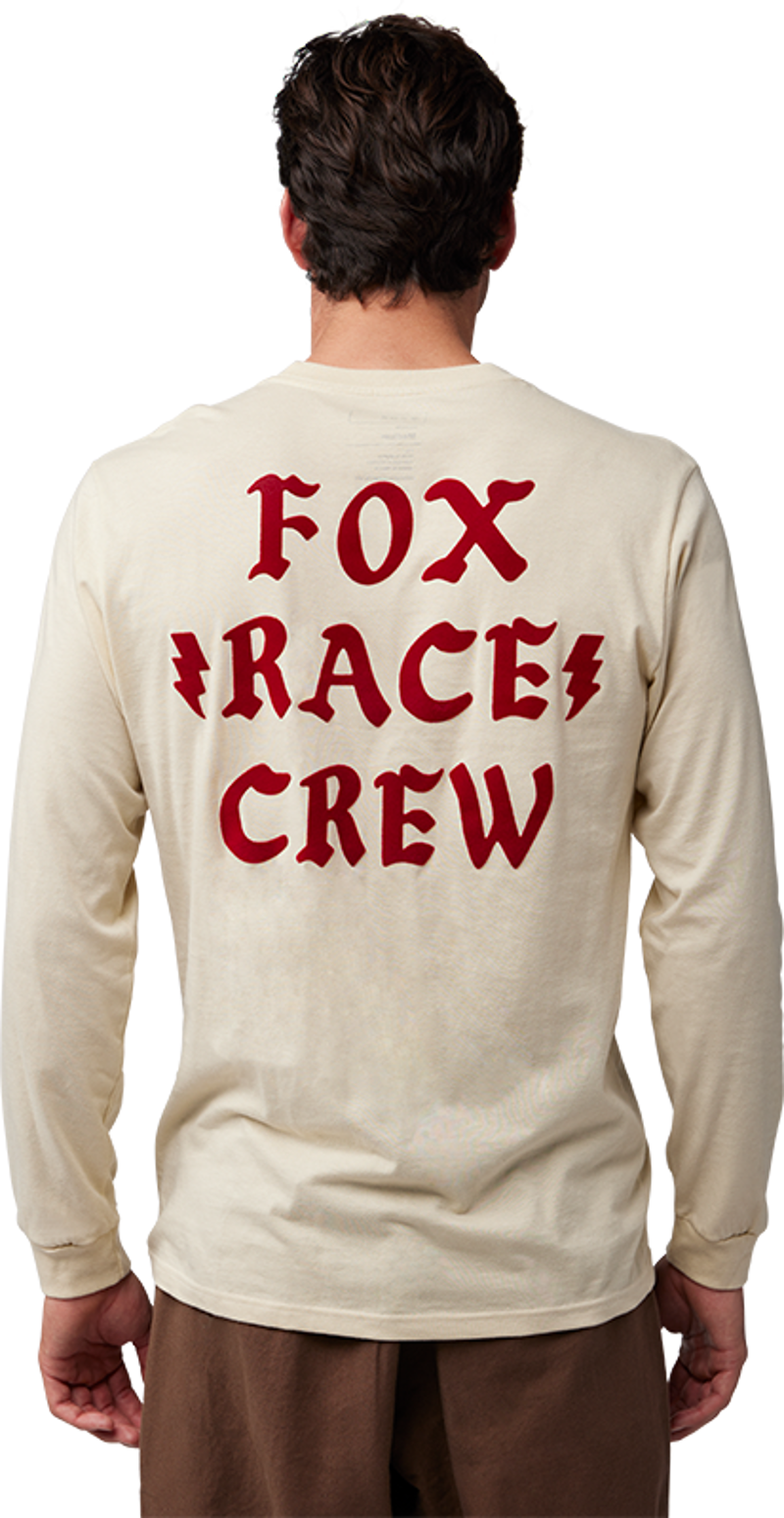 Fox Men's Race Crew LS Premium Tee - Cream-3