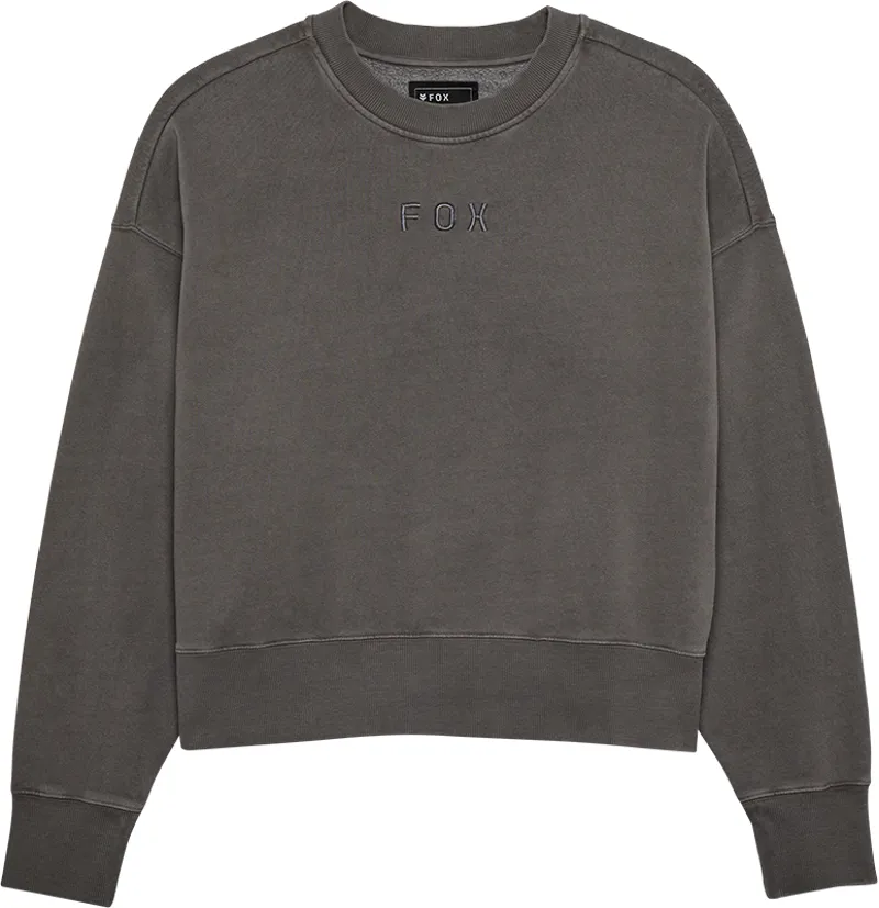 Fox Women's Wordmark Oversized Crew Sweat - Pewter