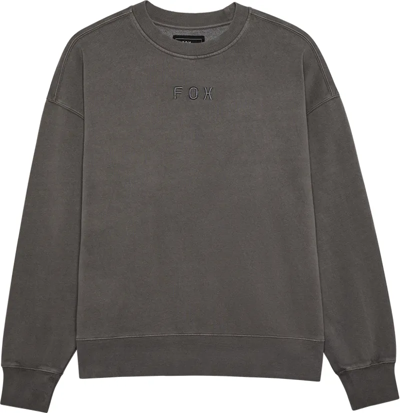 Fox Men's Wordmark Oversized Crew Sweat - Pewter XL and 2XL