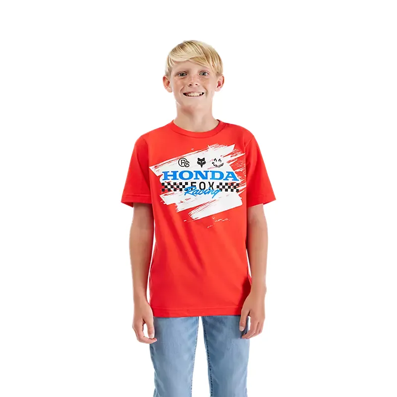 Fox Youth Fox X Honda SS Tee - Red-2
