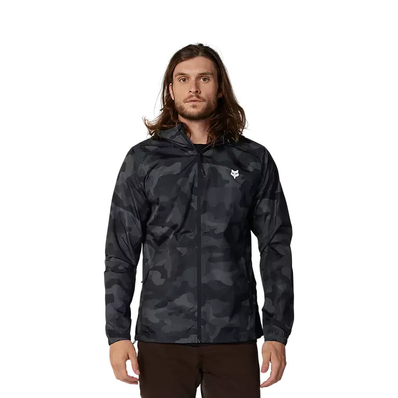Fox Men's Fox Head Camo Windbreaker - Black Camo