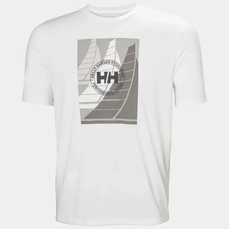 Helly Hansen Men's HP Race Graphic SS Tee - White