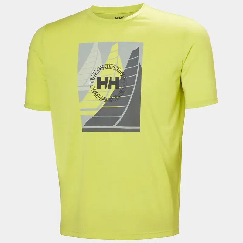 Helly Hansen Men's HP Race Graphic SS Tee -  Cyber Lime
