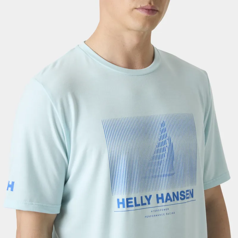 Helly Hansen Men's HP Race Graphic SS Tee Barely Blue-4