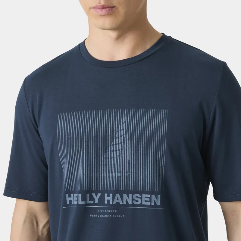 Helly Hansen Men's HP Race Graphic SS Tee Navy-4