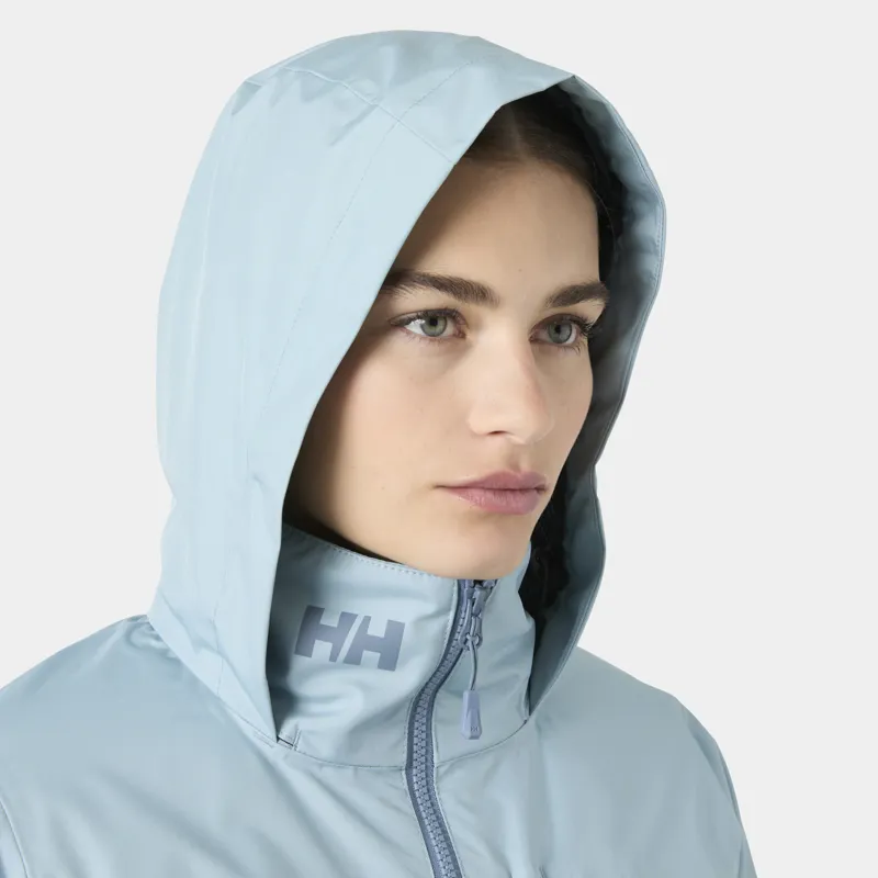 Helly Hansen Women's Crew Hooded Midlayer Jacket 2.0 Windy Blue-4