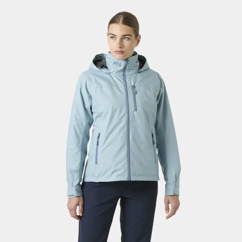 Helly Hansen Women's Crew Hooded Midlayer Jacket 2.0 Windy Blue-2