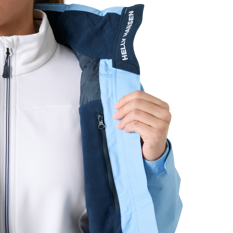 Helly Hansen Women's Crew Hooded Midlayer Jacket 2.0 - Bright Blue-7