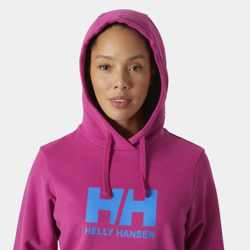 Helly Hansen Women's HH Logo Hoodie 2.0 - Magenta-3