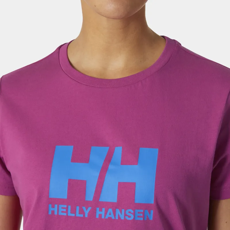 Helly Hansen Women's HH Logo Tee 2.0 - Magenta-4