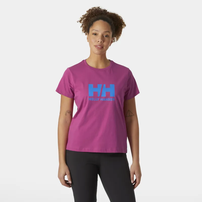 Helly Hansen Women's HH Logo Tee 2.0 - Magenta-2