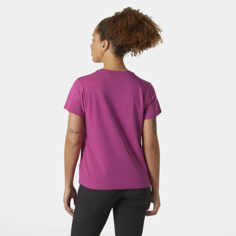 Helly Hansen Women's HH Logo Tee 2.0 - Magenta-3