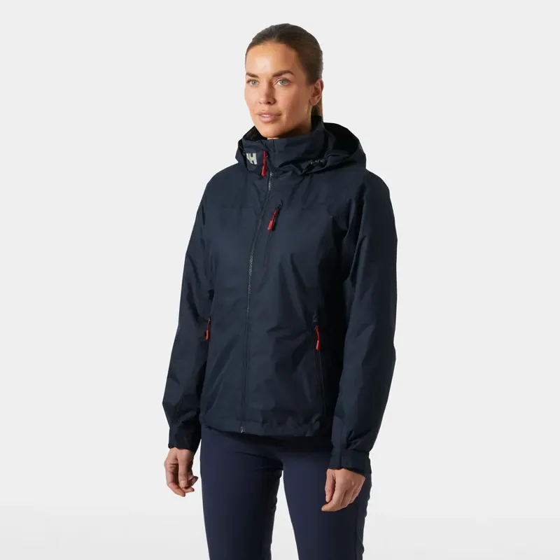 Helly Hansen Women's Crew Hooded Pile Jacket - Navy-2