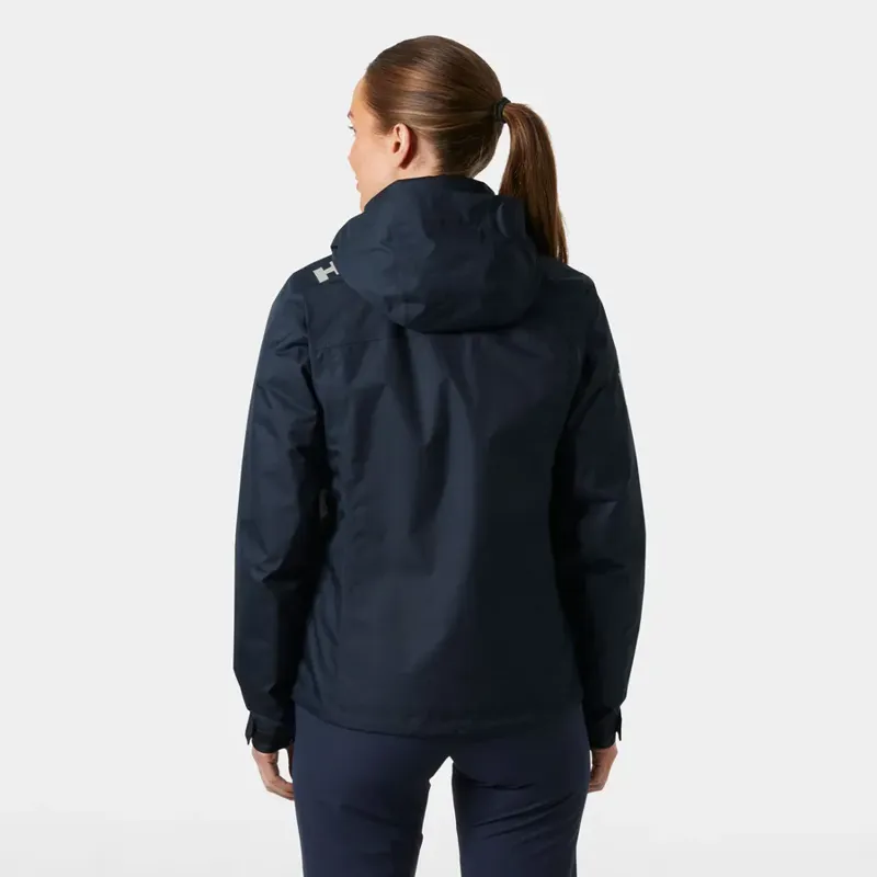 Helly Hansen Women's Crew Hooded Pile Jacket - Navy-3