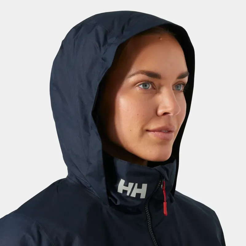 Helly Hansen Women's Crew Hooded Pile Jacket - Navy-5