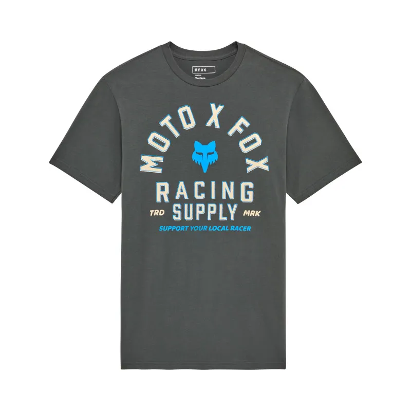 Fox Men's Local Racer SS Premium Tee - Dark Shadow