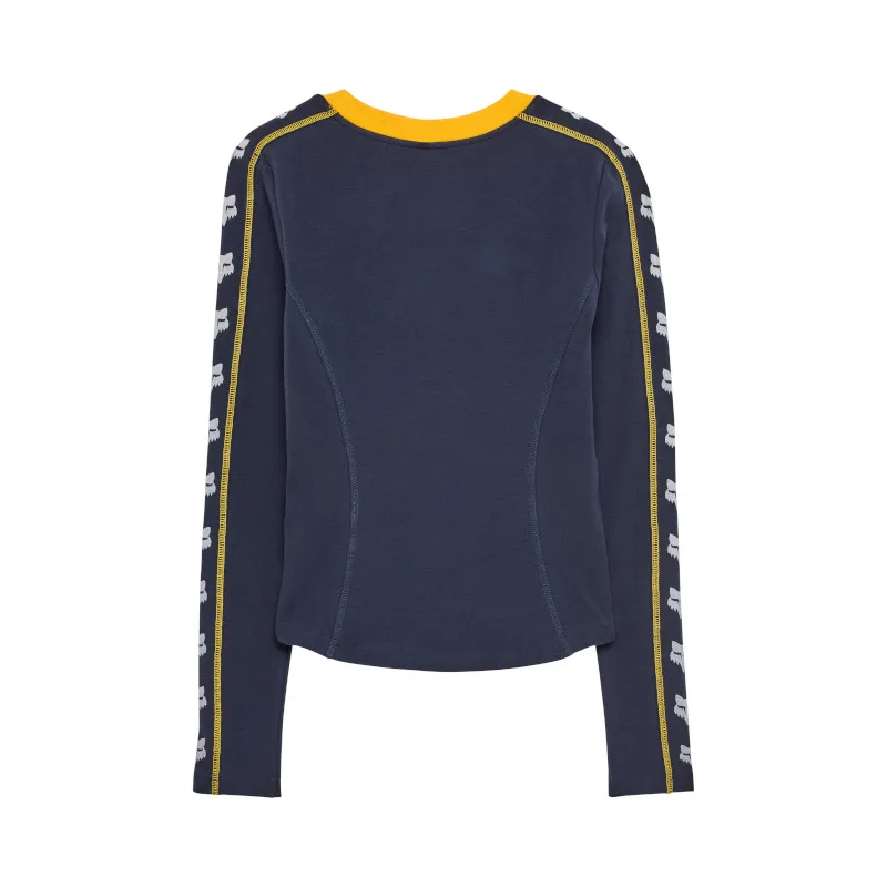 Fox Women's Circa 74 Fitted LS Tee - Midnight-1