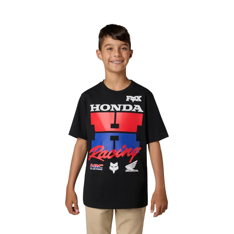 Fox Youth Honda SS Tee - Ultra Black-2