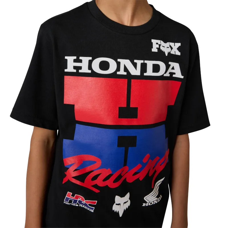 Fox Youth Honda SS Tee - Ultra Black-4