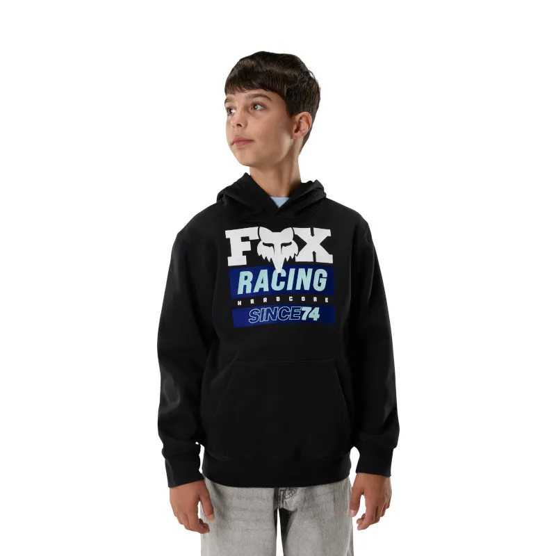 Fox Youth Since 74 Pullover Hoodie - Black-2