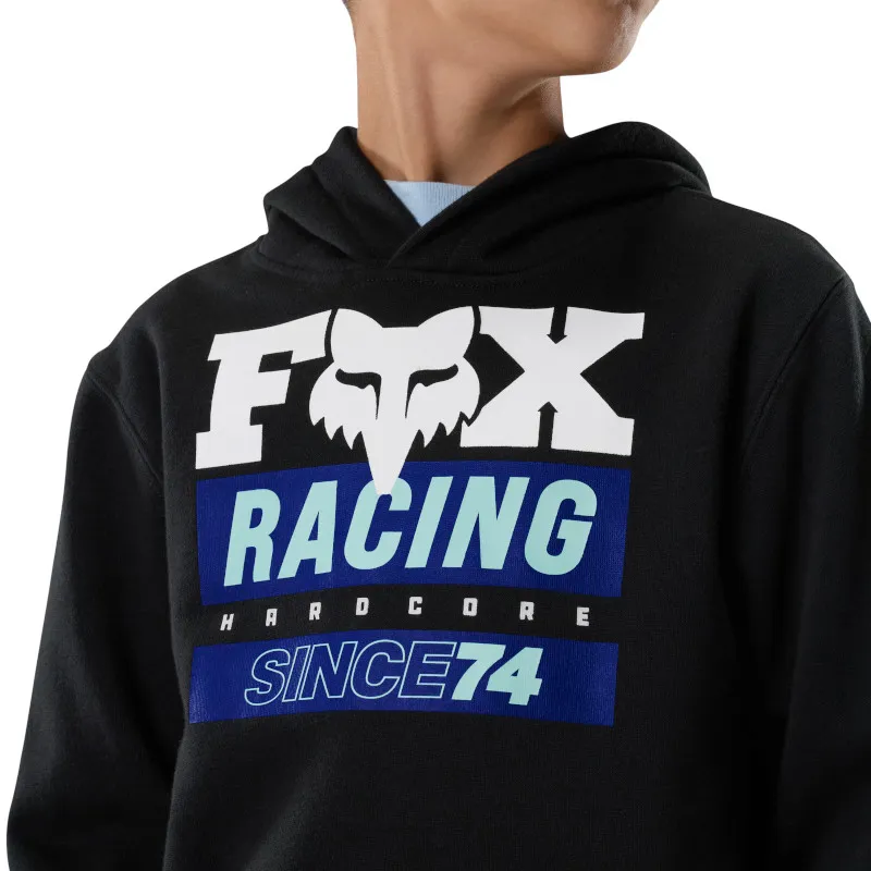 Fox Youth Since 74 Pullover Hoodie - Black-4