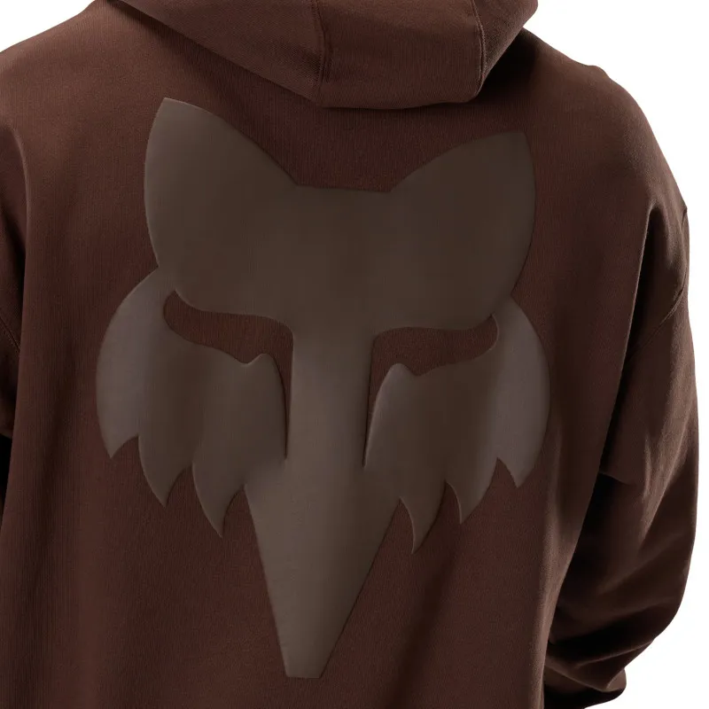 Fox Men's Fox Head Heavyweight Pullover Hoodie - Coffee-5