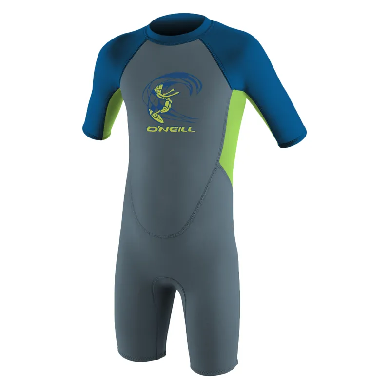 O'Neill Toddler Reactor-2 2mm BZ SS Spring Graphite/Dayglow/Ocean