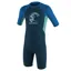 O'Neill Toddler Reactor 2 2mm Back Zip SS Spring - Slate/Light Aqua/Ocean
