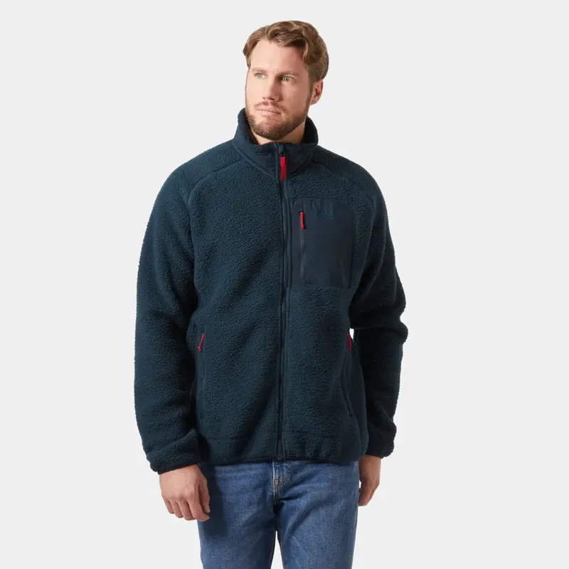 Helly Hansen men's Panorama Pile Block Jacket - Navy-2