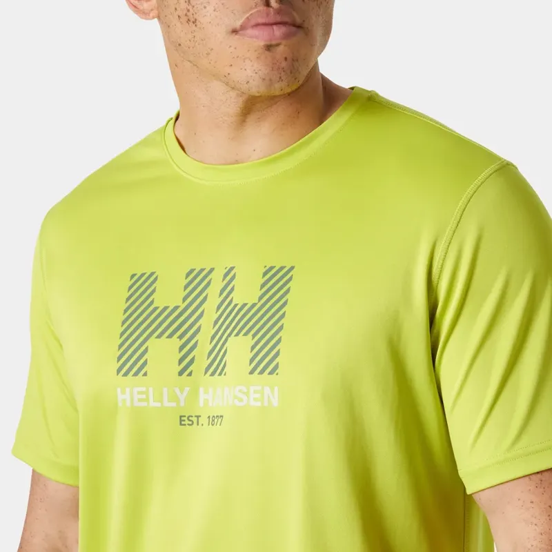 Helly Hansen Men's HH Tech Graphic Tee 2.0 - Cyber Lime-4