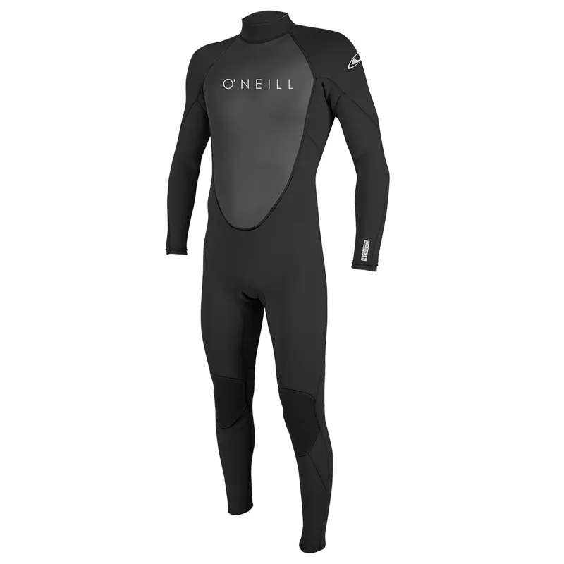 O'Neill Men's Reactor-2 3/2 Back Zip Full Wetsuit Black/Black