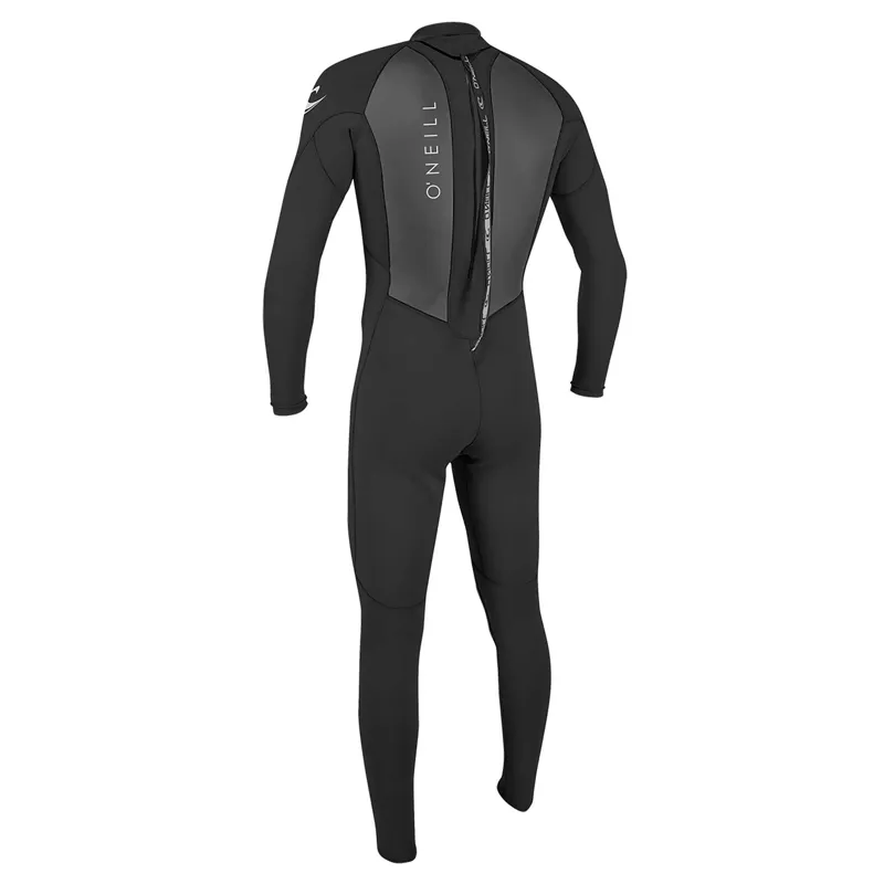 O'Neill Men's Reactor-2B 3/2 Back Zip Full Wetsuit Black/Black-1