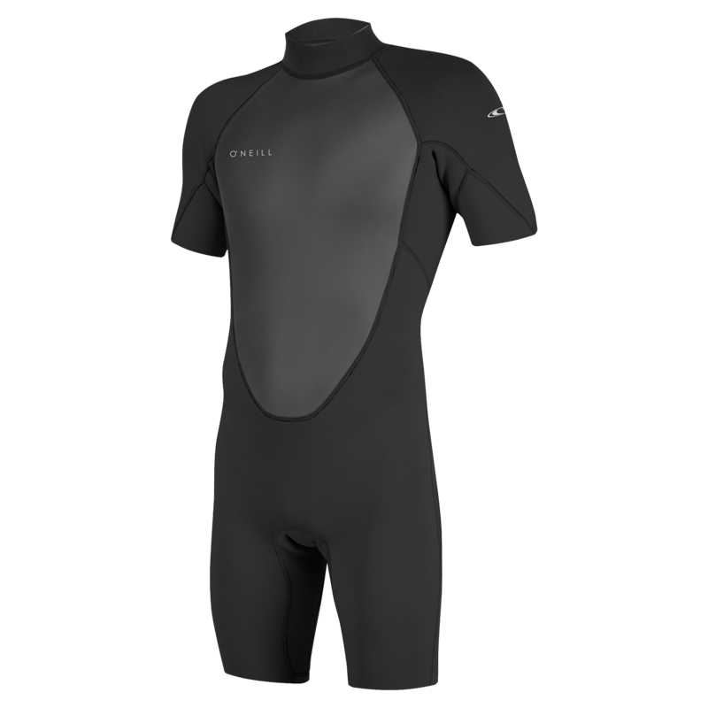 O'Neill Men's Reactor-2B 2mm Back Zip SS Spring Wetsuit Black/Black