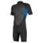 O'Neill Men's Reactor-2B 2mm Back Zip SS Spring Wetsuit Black/Ocean