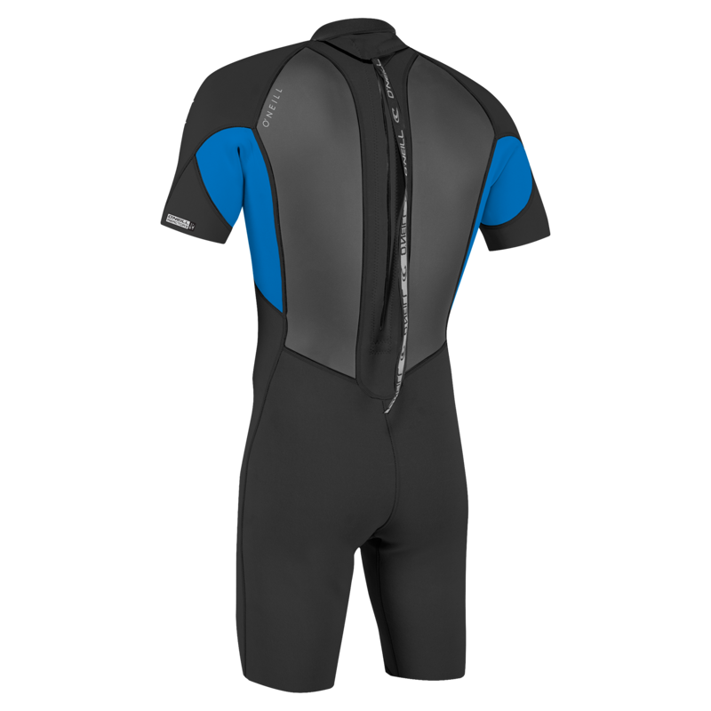 O'Neill Men's Reactor-2B 2mm Back Zip SS Spring Wetsuit Black/Ocean-1