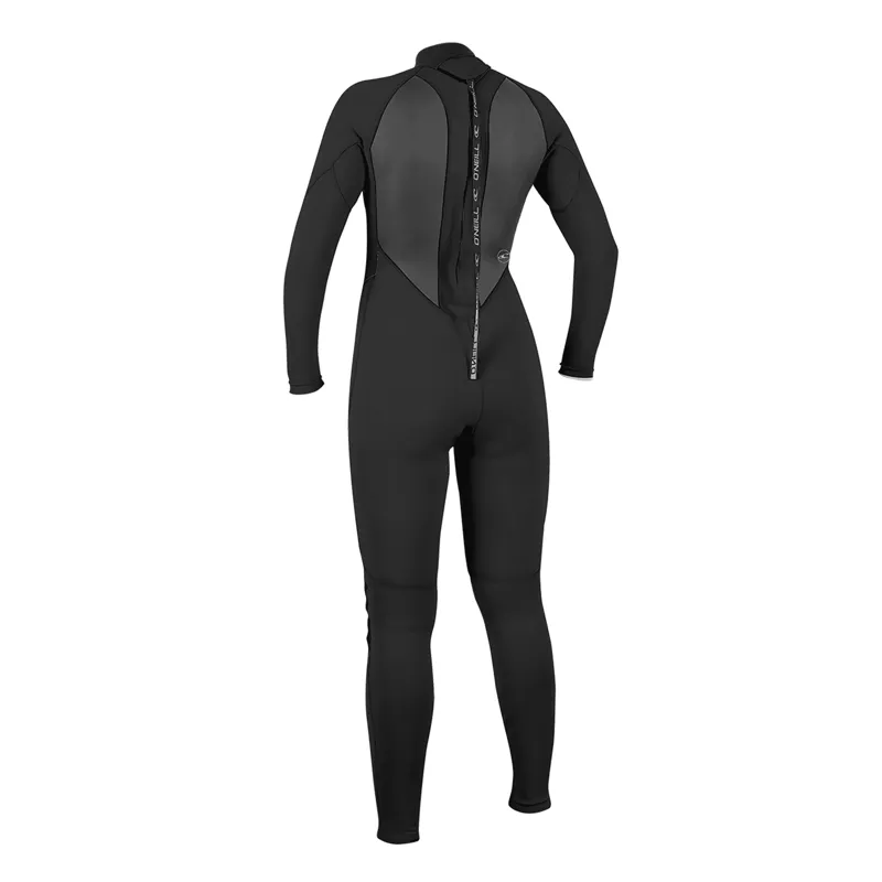 O'Neill Women's Reactor-2 3/2 Back Zip Full Wetsuit Black/Black-1