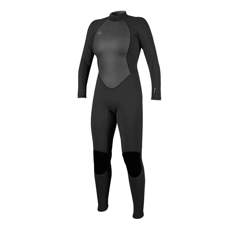 O'Neill Women's Reactor-2 3/2 Back Zip Full Wetsuit Black/Black