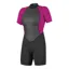 O'Neill Women's Reactor-2 2mm Back Zip SS Spring Wetsuit Black/Berry