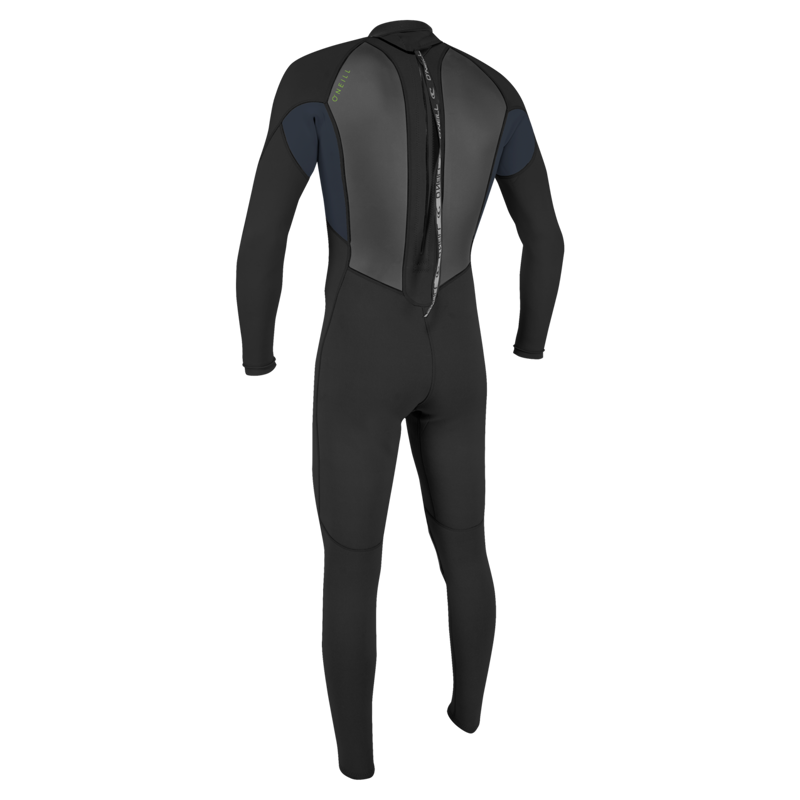 O'Neill Youth Reactor-2B 3/2 Back Zip Full Wetsuit Black/Slate-1
