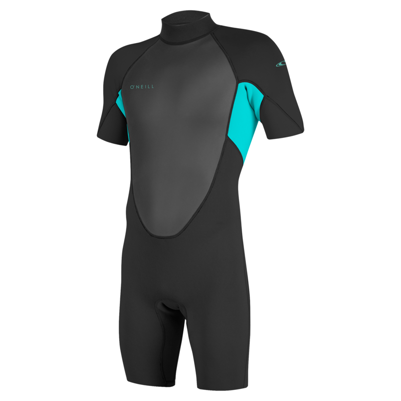 O'Neill Youth Reactor-2B 2mm BZ SS Spring Wetsuit Black/Light Aqua