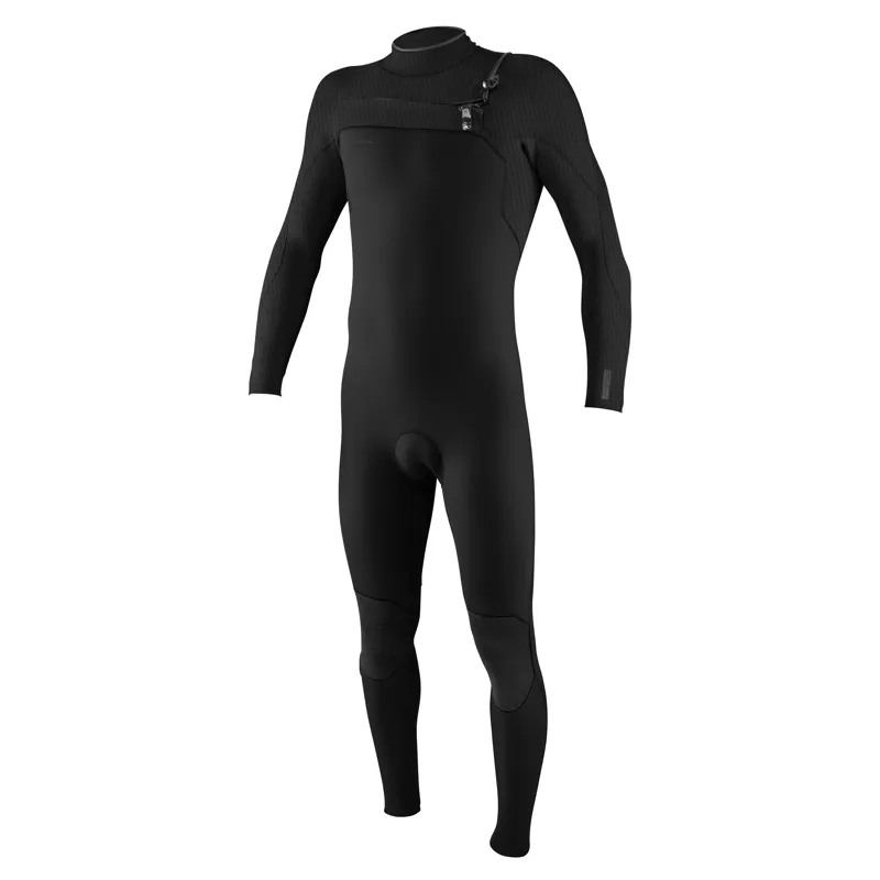 O'Neill Men's Hyperfreak 3/2+ Chest Zip Full Wetsuit Black/Black
